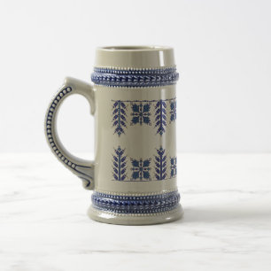 Traditionelles Motiv, traditionelles rumänisches M Bierglas