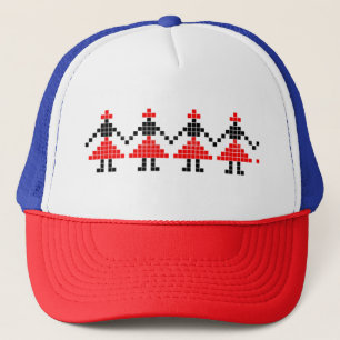 Traditionelles Motiv, traditionelles rumänisches M Truckerkappe