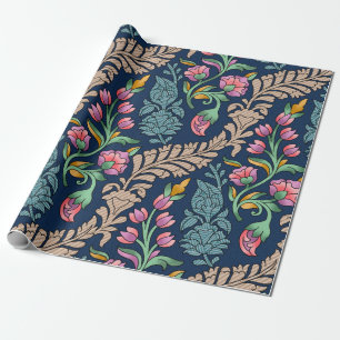 Traditionelles Mughal-Allover-Design Kunst, Muster Geschenkpapier