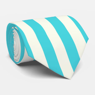 Traditionelles Muster in Beige und Light Blue Stre Krawatte