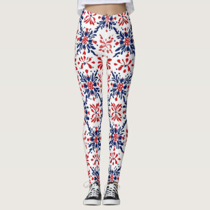 Traditionelles Muster Leggings