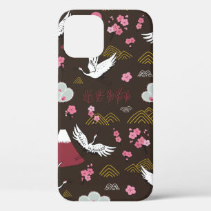 Traditionelles, nahtloses Doodmuster aus Japan mit Case-Mate iPhone Hülle