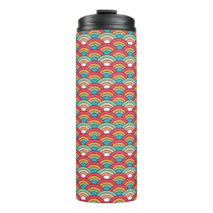 Traditionelles, nahtloses Muster - Elegantes Desig Thermosbecher