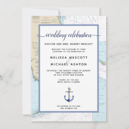 Traditionelles nautisches Ereignis / Hochzeit | Fl Einladung
