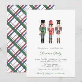 Traditionelles Nutcracker Familienweihnachtsfest P Einladung