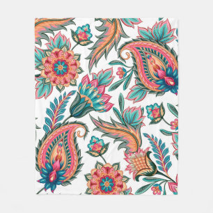Traditionelles orientalisches, nahtloses Paisley-M Fleecedecke