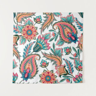 Traditionelles orientalisches nahtloses Paisley-Mu Wandteppich