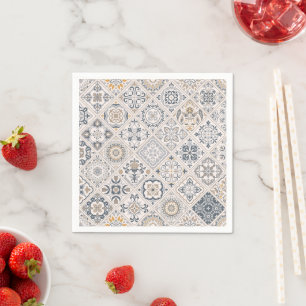 Traditionelles Ornament Portugiesisch und Spanisch Serviette