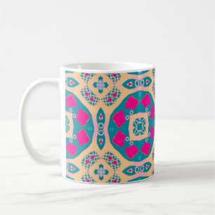 Traditionelles, peruanisches Patchwork, Fliesenmus Kaffeetasse