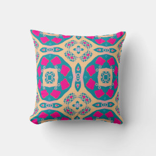 Traditionelles, peruanisches Patchwork, Fliesenmus Kissen
