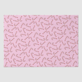Traditionelles Pink Candy Cane Weihnachten Seidenpapier