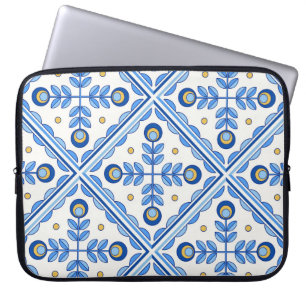 Traditionelles Portugal Lissabon Azulejo Keramik F Laptopschutzhülle