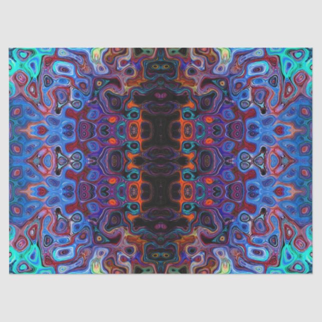 traditionelles psychedelisches Gewebepapier Seidenpapier (Vorderseite)