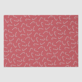 Traditionelles Red Candy Cane Weihnachten Seidenpapier