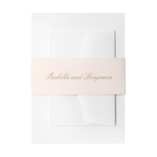 Traditionelles Rosé-Hochzeitskleid Formal Elegant Einladungsbanderole