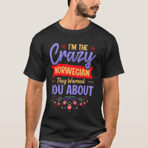 Traditionelles Rosemaling Norwegen Design für ein T-Shirt