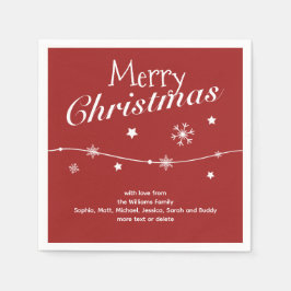 Traditionelles Rot - Weihnachten Napkins Serviette
