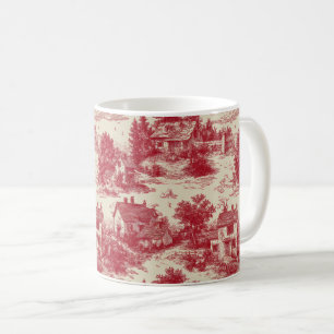 Traditionelles rotes Toile - Pastoral & Architektu Kaffeetasse