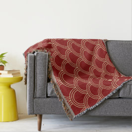 Traditionelles rotes und goldenes chinesisches Mus Decke