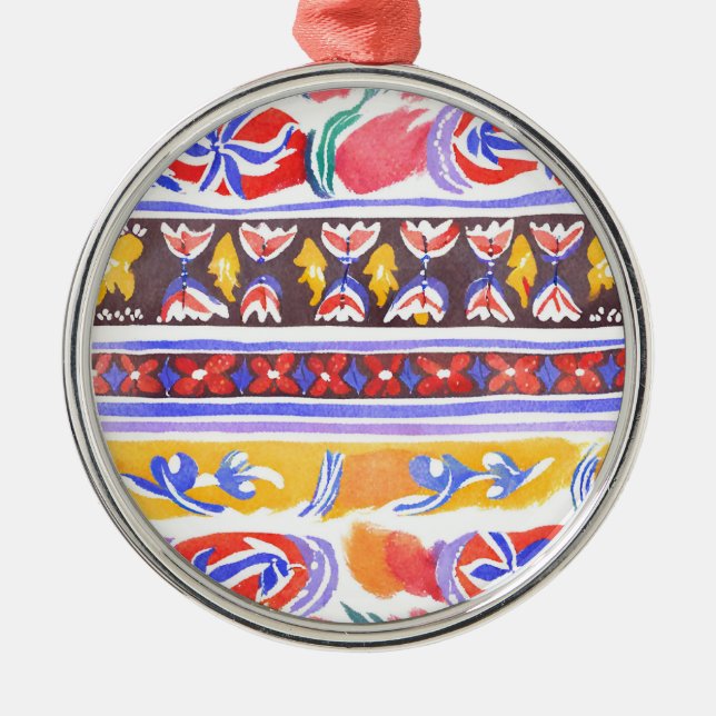 traditionelles rumänisches Dekor Ornament Aus Metall (Vorne)