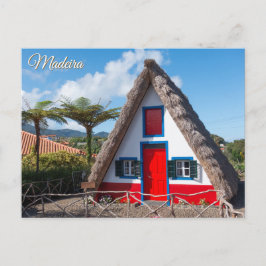 Traditionelles Santana-Haus in Madeira, Portugal Postkarte