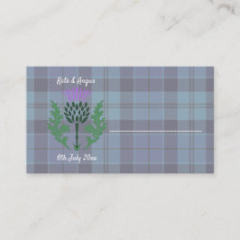 Traditionelles schottisches Tartan und Schottland Platzkarte