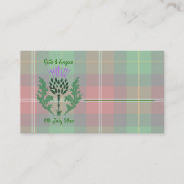 Traditionelles schottisches Tartan und Schottland Platzkarte