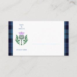 Traditionelles schottisches Tartan und Schottland Platzkarte