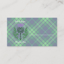 Traditionelles schottisches Tartan und Schottland Platzkarte