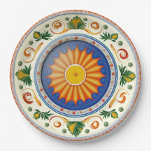 Traditionelles sizilianisches Design der Keramik