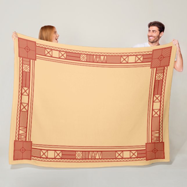 Traditionelles slawisches Kalendermuster Fleecedecke (Beispiel)