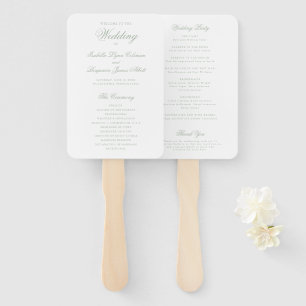 Traditionelles Smaragdgrünes formelles Hochzeitspr Fächer