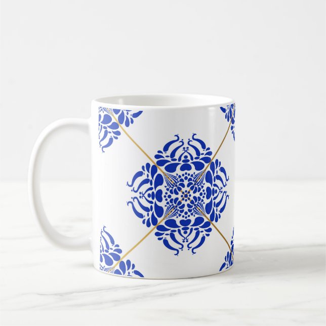 Traditionelles Spain nahtloses Muster. Cerami Kaffeetasse (Links)