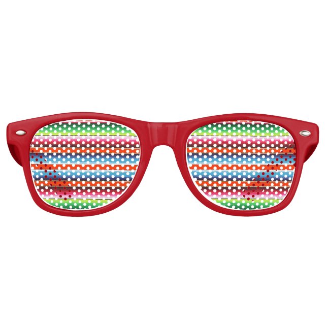 Traditionelles spanisches Serape Fiesta mexikanisc Partybrille (Vorderseite)