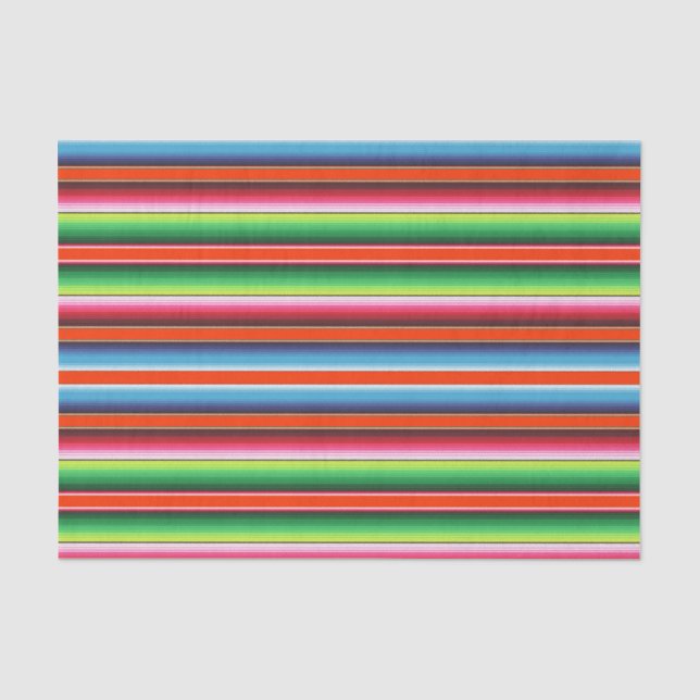 Traditionelles spanisches Serape Fiesta mexikanisc Seidenpapier (Vorderseite)