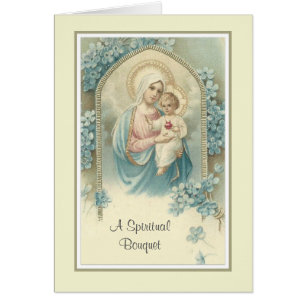 Traditionelles spirituelles Bouquet Jungfrau Maria