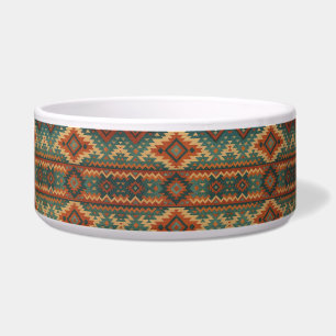 Traditionelles Südwest-Rustikal-Teal & Braun  Napf