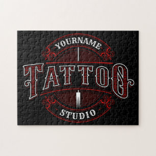 Traditionelles Tattoo-Studio im Stil ADD NAME