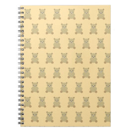 Traditionelles Teddy-Bären-Notebook Notizblock