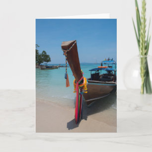 Traditionelles Thai-Boot Karte