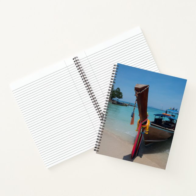 Traditionelles Thai-Boot Notizbuch (Innenseite)