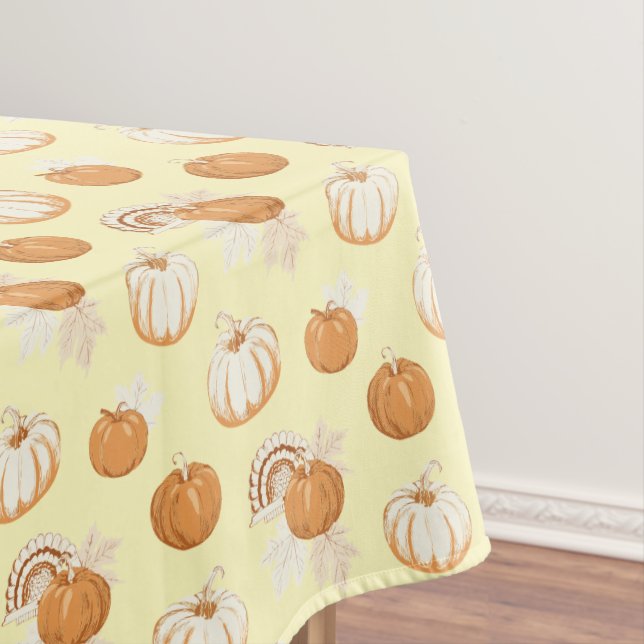 Traditionelles Thanksgiving-Design Tischdecke (Beispiel)
