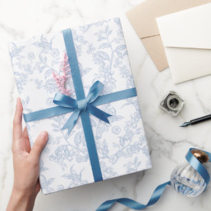 Traditionelles Toile-De-Jouy-Chinoiserie-Muster Geschenkpapier