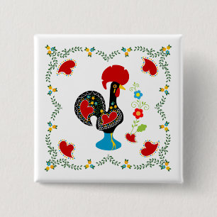 Traditionelles Verzeichnis Portugals in schwarz Button