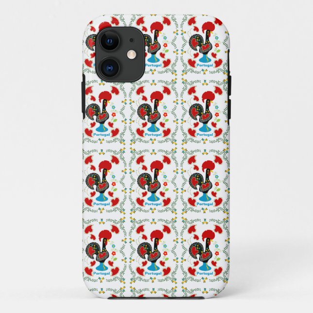 Traditionelles Verzeichnis Portugals in schwarz Case-Mate iPhone Hülle (Rückseite)