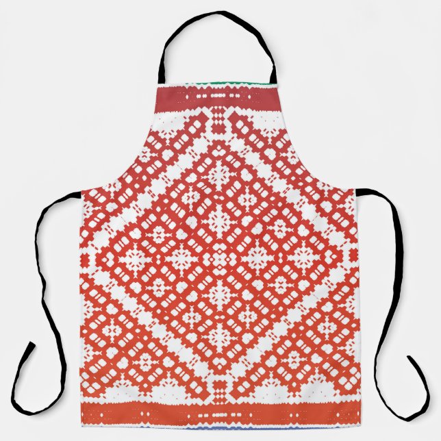 Traditionelles verziertes mexikanisches Talavera.  Schürze (Vorderseite)