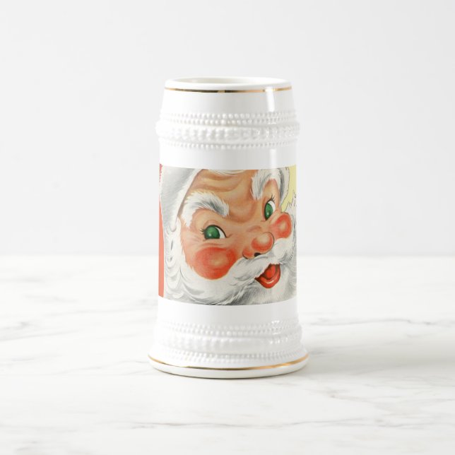 Traditionelles Vintages Weihnachtsfest Bierglas (Mittel)