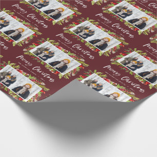 Traditionelles Wasserfarbengrün + Weihnachten zum Geschenkpapier