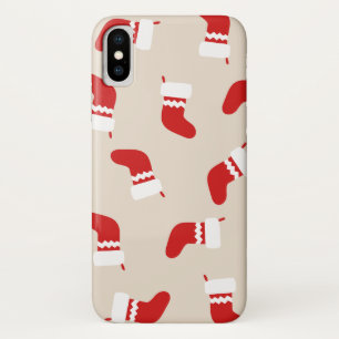 Traditionelles Weihnachts-Strumpf-Muster iPhone X Hülle