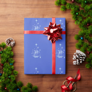 Traditionelles Weihnachtsgefühl voller Freude Geschenkpapier
